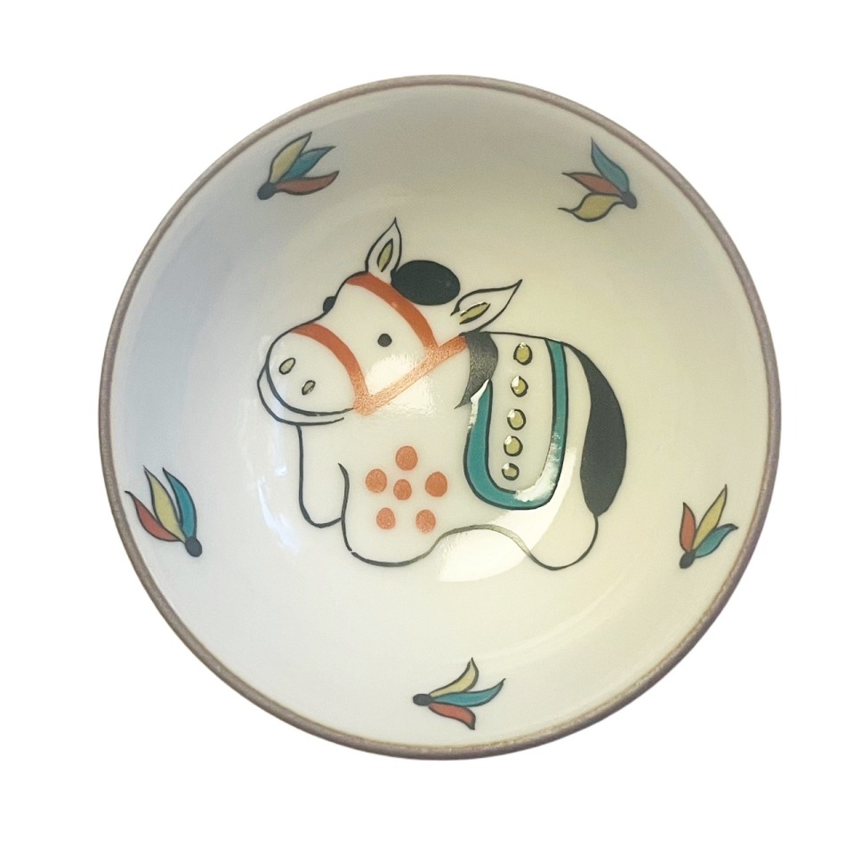 瑛生】（魯）双魚文様尺皿 - 九谷美陶園